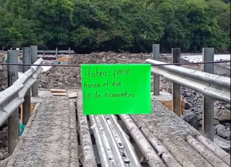 ¡Importante! Hacen cierre temporal del paso vehicular en el tramo Tlapehuala – Tlacuilotepec por Medidas de Seguridad